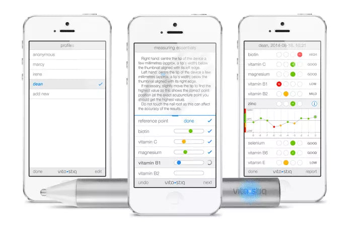 Vitastiq 2 Vitamin Tracker - Track Vitamin C, Iron, Magnesium, Calcium & More