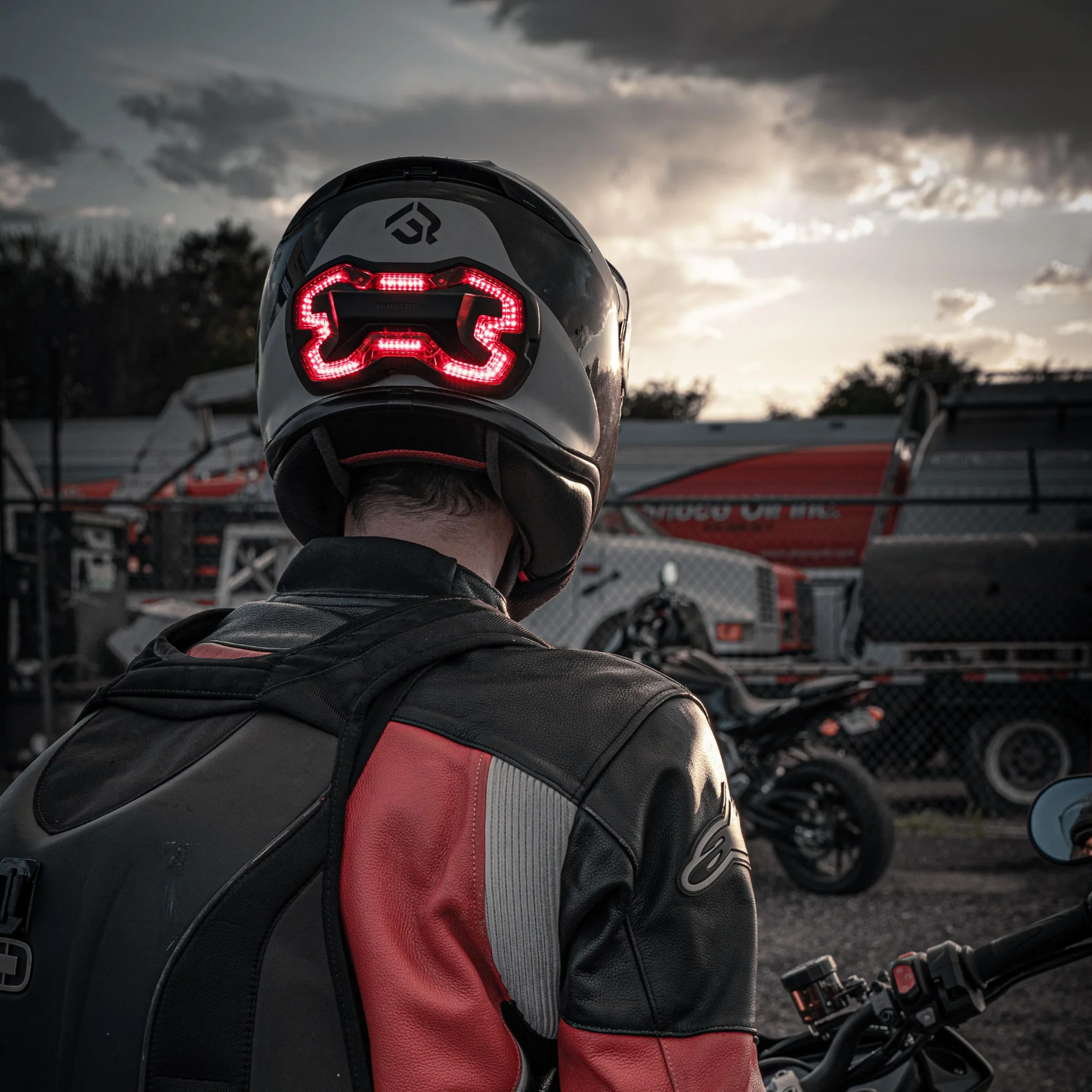 Brake Free Wireless Motorcycle Helmet Brake Light